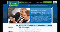 Desktop Screenshot of mcacollectionagency.com